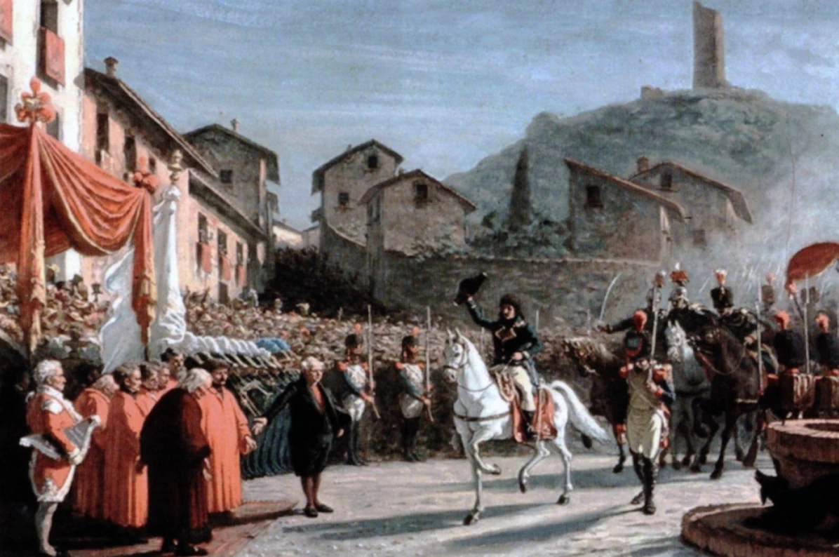 Schizzo per Napoleone ricevuto a San Miniato al Tedesco in visita allo zio canonico il 29 giugno 1796 - Palazzo Formichini, Pisa